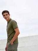 Classic Pique Polo Shirt, Multi-Pocket Cargo Shorts Matching Set, Men's 2 Piece Summer Outfit