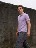 Classic Pique Polo Shirt & Multi-Pocket Cargo Pants Matching Set, Men's 2 Piece Casual Outfit