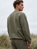 Crewneck Oversized Sweatshirt, Drawstring Jogger Pants Loungewear Set, Men's 2 Piece Sweat Suit
