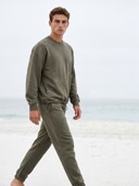 Crewneck Oversized Sweatshirt, Drawstring Jogger Pants Loungewear Set, Men's 2 Piece Sweat Suit