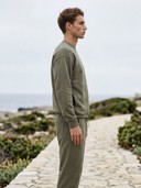 Crewneck Oversized Sweatshirt, Drawstring Jogger Pants Loungewear Set, Men's 2 Piece Sweat Suit