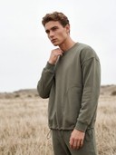 Crewneck Oversized Sweatshirt, Drawstring Jogger Pants Loungewear Set, Men's 2 Piece Sweat Suit