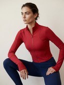 High-Waisted Yoga Leggings Athletic Outfit, Women's 2 Piece Workout Set, Cropped Full-Zip Jacket