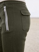 Straight Leg Pants Loungewear Outfit, Women's 2 Piece Tracksuit Set, Color Block Cropped Zip Jacket